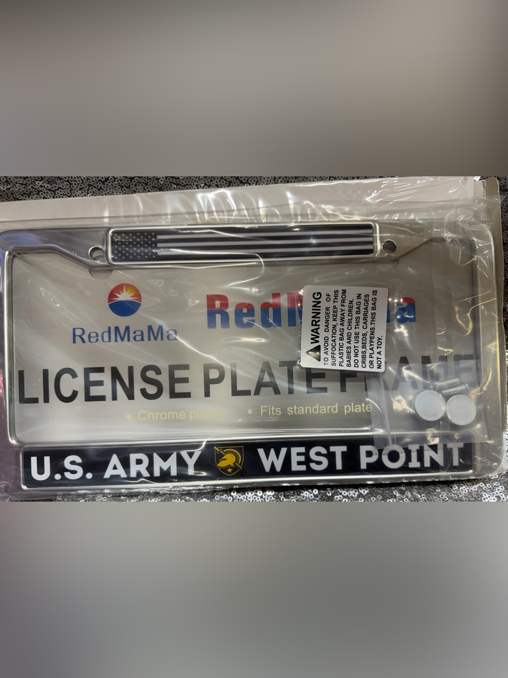 U.S. Army West Point Chrome License Plate Frame